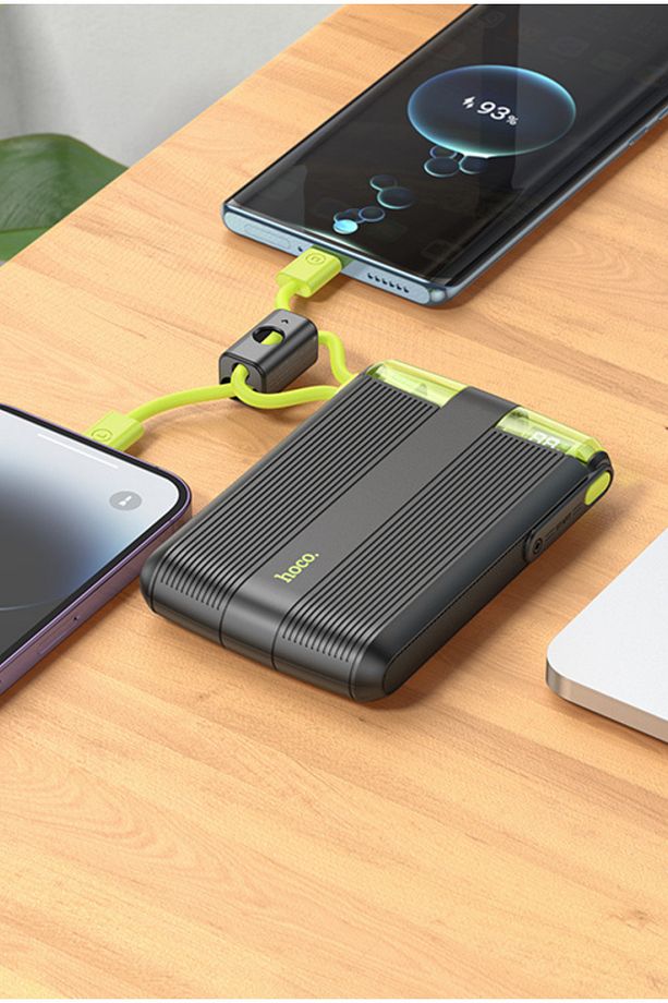 J127 Dijital Göstergeli Dual Kablolu 20w Hızlı Şarj Destekli 10.000 Mah Pd Mini Powerbank - 5