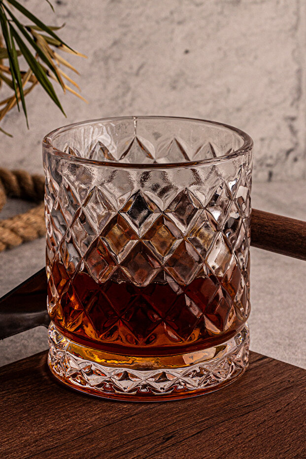 Madrid - 6'lı Cam Bardak 250 ml El Yapımı Meşrubat Bardağı - 7