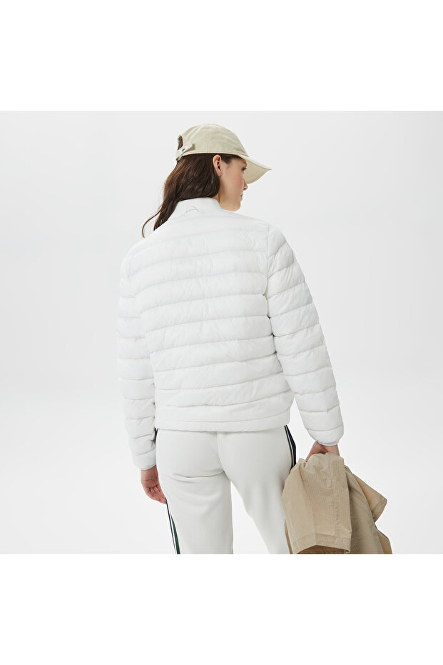 Kadın Kapüşonlu Bej Mont - 8