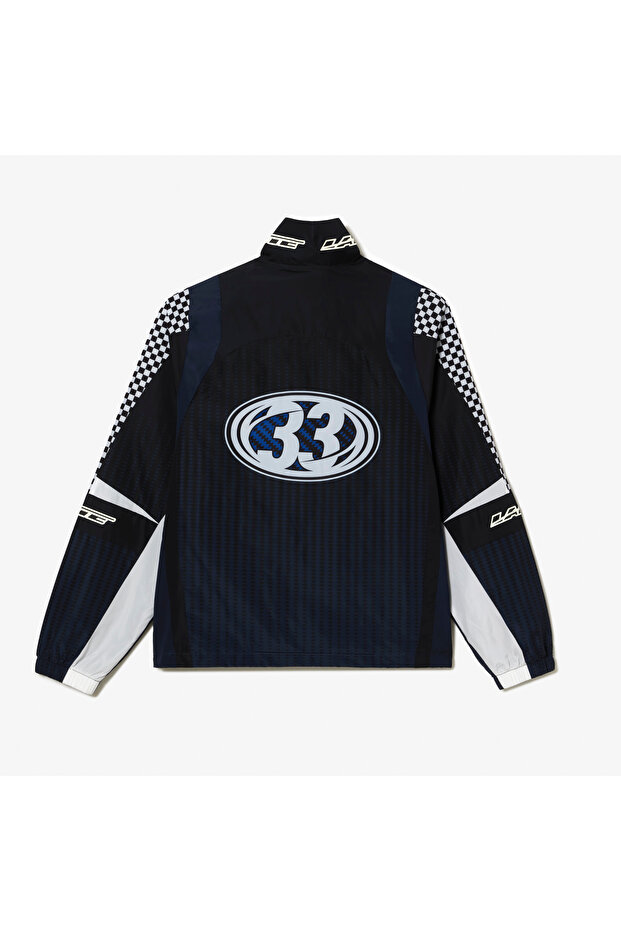 Active Erkek Dik Yaka Baskılı Siyah Mont - 5