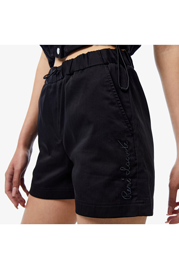 Kadın Regular Fit Siyah Şort - 6