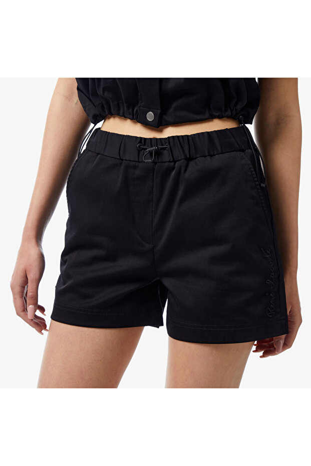 Kadın Regular Fit Siyah Şort - 4