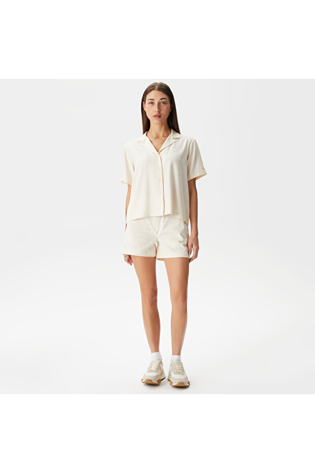 Kadın Regular Fit Beyaz Şort - 1