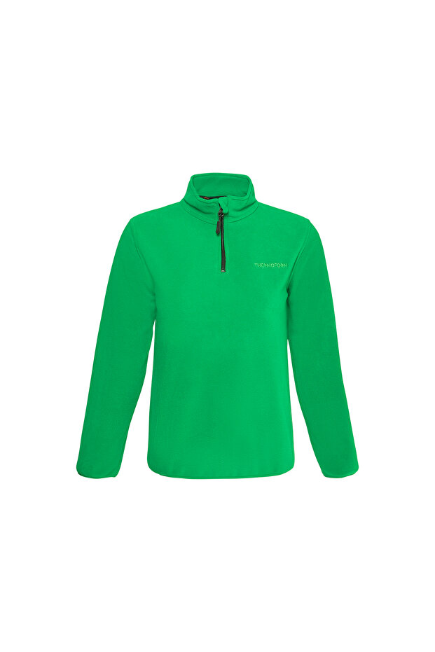 سويت شيرت Polarline للأطفال بسحاب 1/4 باللون الأخضر