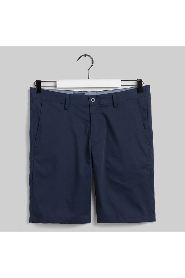 Erkek Lacivert Slim Fit Şort - 1