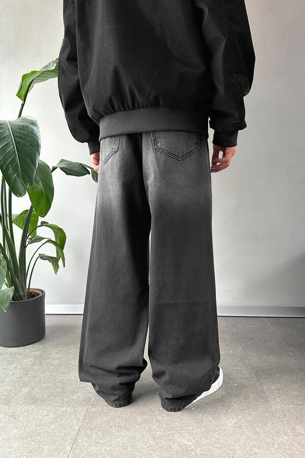 Basic Baggy Jean Siyah - 3