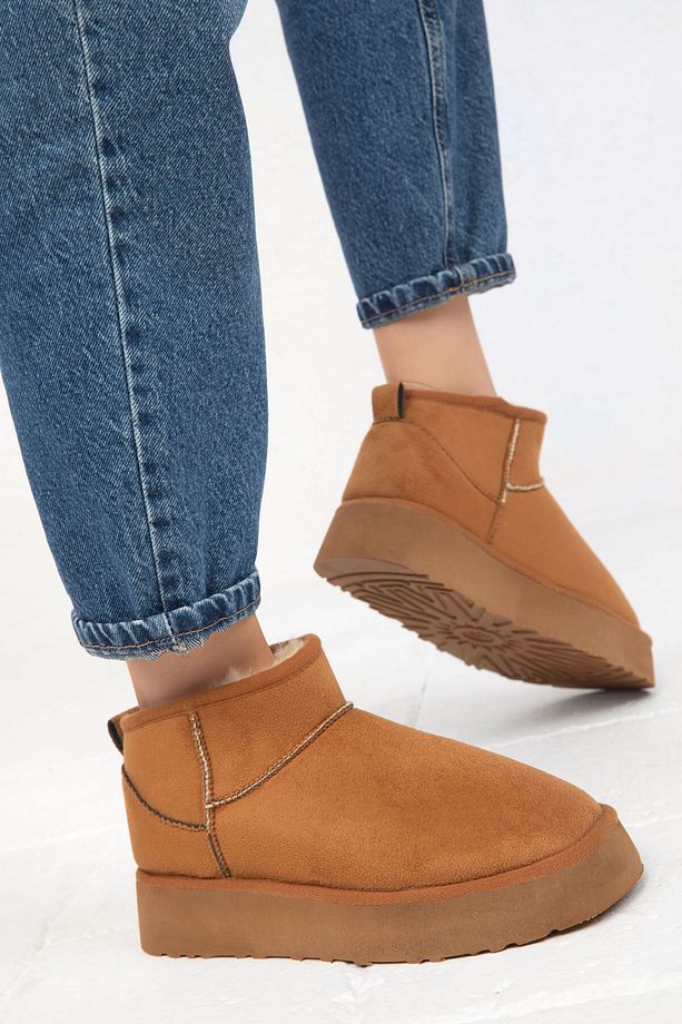 Taba Süet Kadın Bot & Bootie 19761 - 4