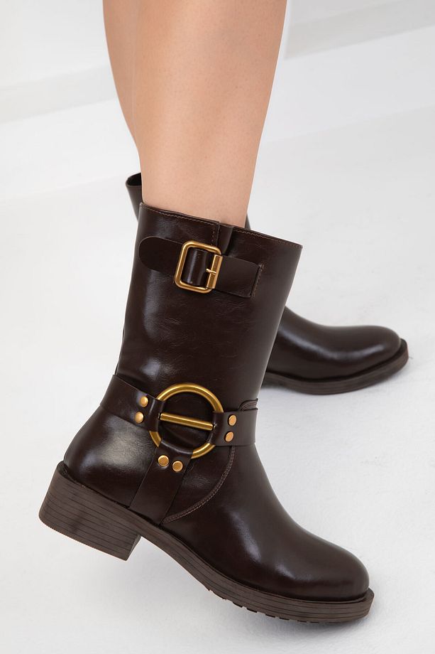 Kahve Kadın Bot & Bootie 19743 - 5