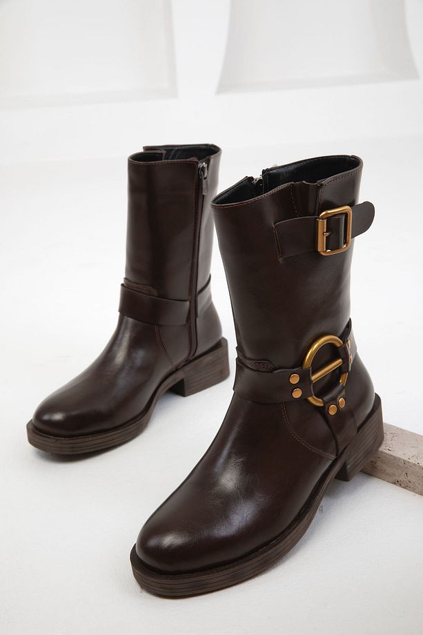 Kahve Kadın Bot & Bootie 19743 - 2