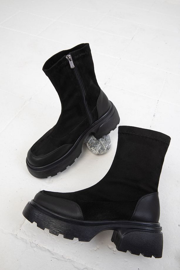 Siyah Kadın Bot & Bootie 19768 - 4