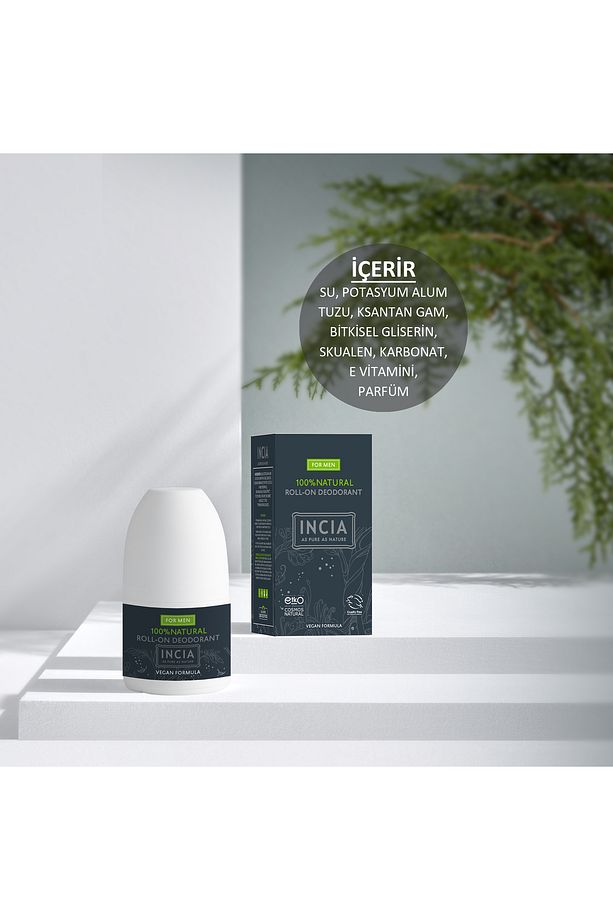 %100 Doğal Roll On Deodorant Erkeler İçin Ter Kokusu Önleyici Lekesiz 50 ml X 2 Adet - 5