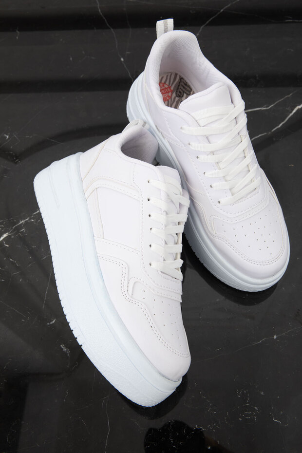 19684-es modell fehér női tornacipő - 5