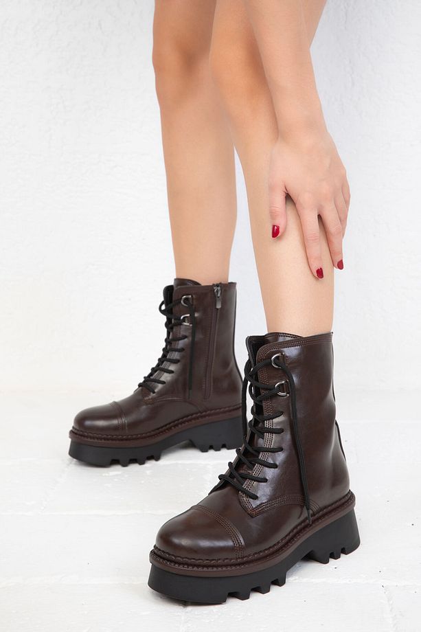 Kahve Kadın Bot & Bootie 19755 - 1