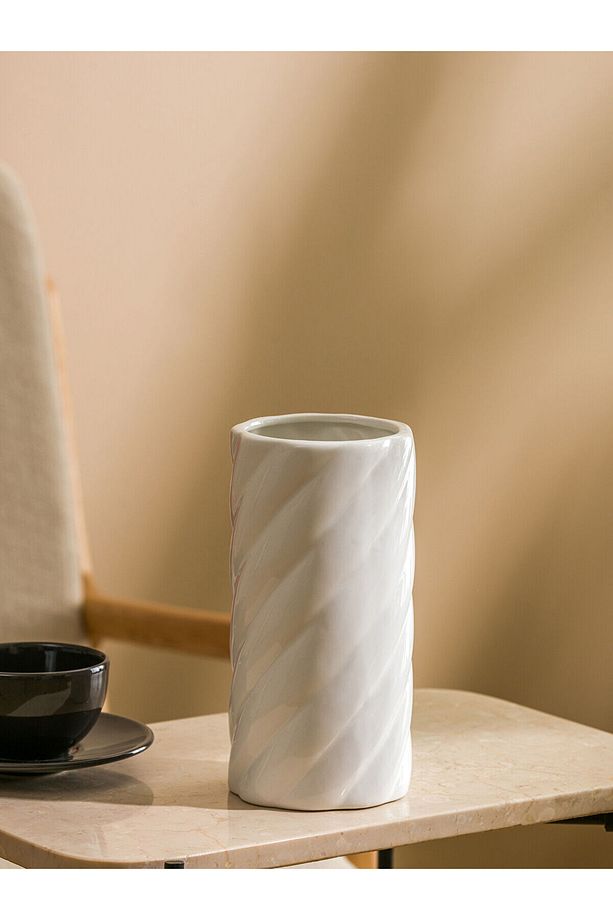 LCW HOME Ekru Seramik Vazo 20 Cm - 2
