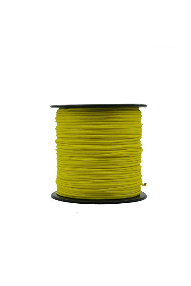 Parachute Cord, Bracelet, Prayer Beads and Hobby Cord 1 mm 100 Meter Spool Yellow