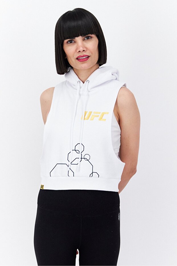 Women Sportswear Fit Sleeveless Training Top, White