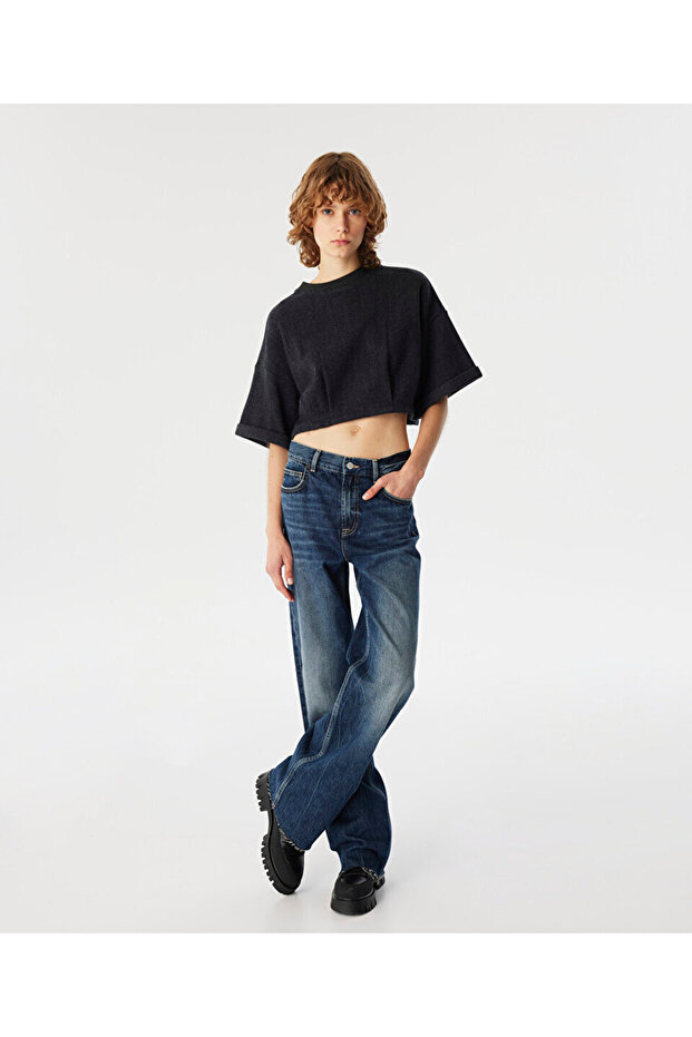 RİBANALI CROP BLUZ - 5