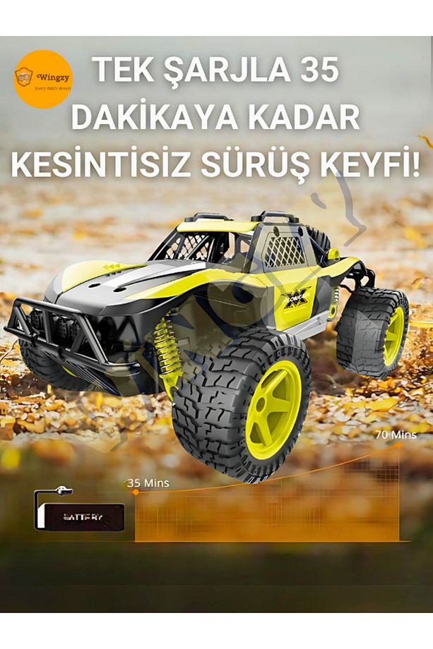 Drift ve Offroad Macerası – Yüksek Hız, Güçlü Çekiş, Tam Kontrol ve 2.4 GHz Teknolojiyle! - 4