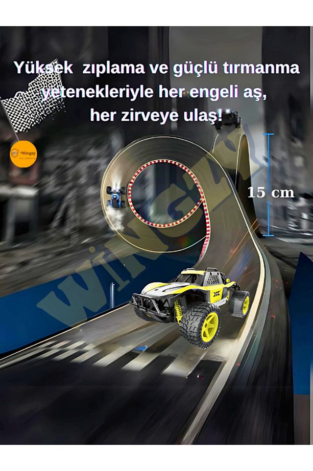 Drift ve Offroad Macerası – Yüksek Hız, Güçlü Çekiş, Tam Kontrol ve 2.4 GHz Teknolojiyle! - 3