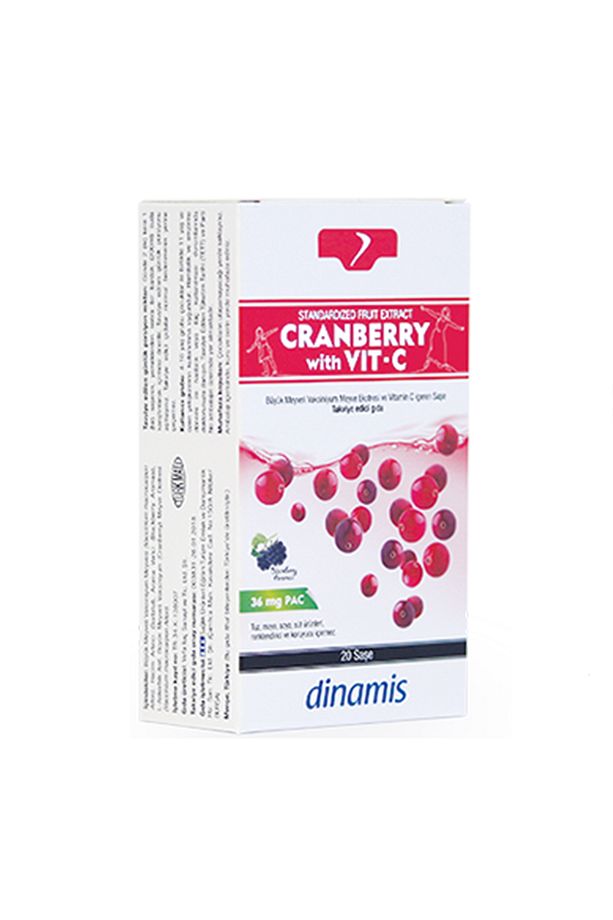 Dinamis Cranberry With Vit-c Takviye Edici Gıda 20 Saşe - 1