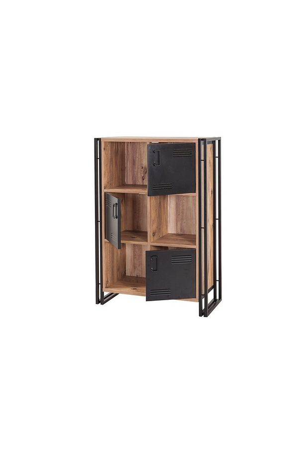 Cosmo Neva Dolaplı Kitaplık, Ceviz - 5