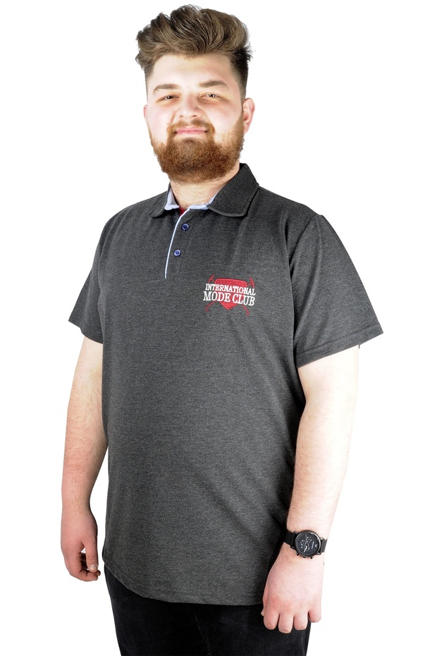 Mode XL Men's Polo t Shirt Polo Mode Club 22330 Anthracite