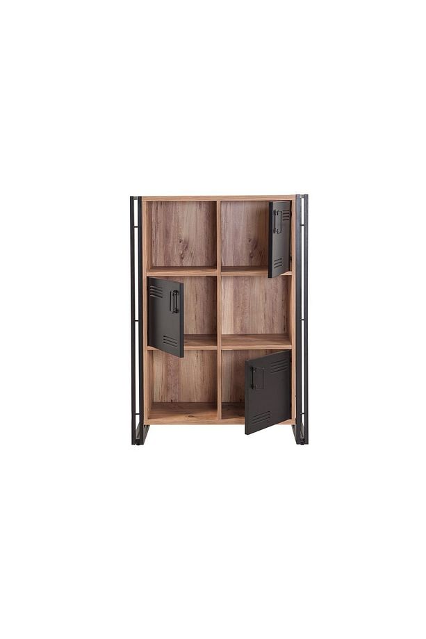 Cosmo Neva Dolaplı Kitaplık, Ceviz - 6