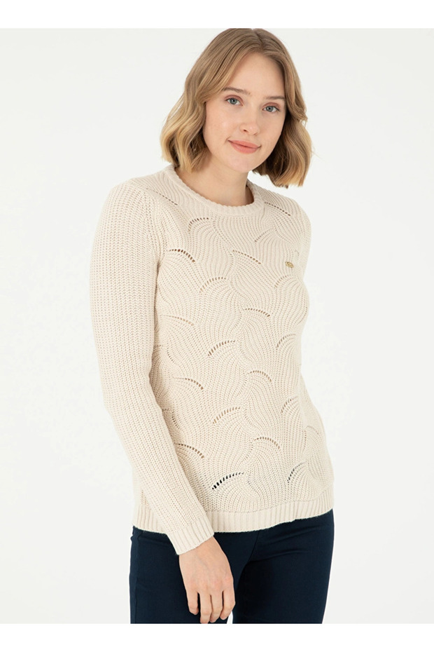 U.S. Polo Assn. Kadın Bisiklet Regular Fit Kazak DART DMLS - 1