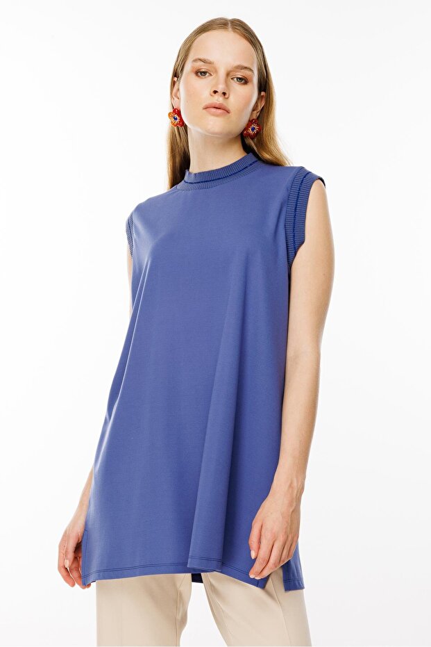Kolsuz Tunik Mavi - 6