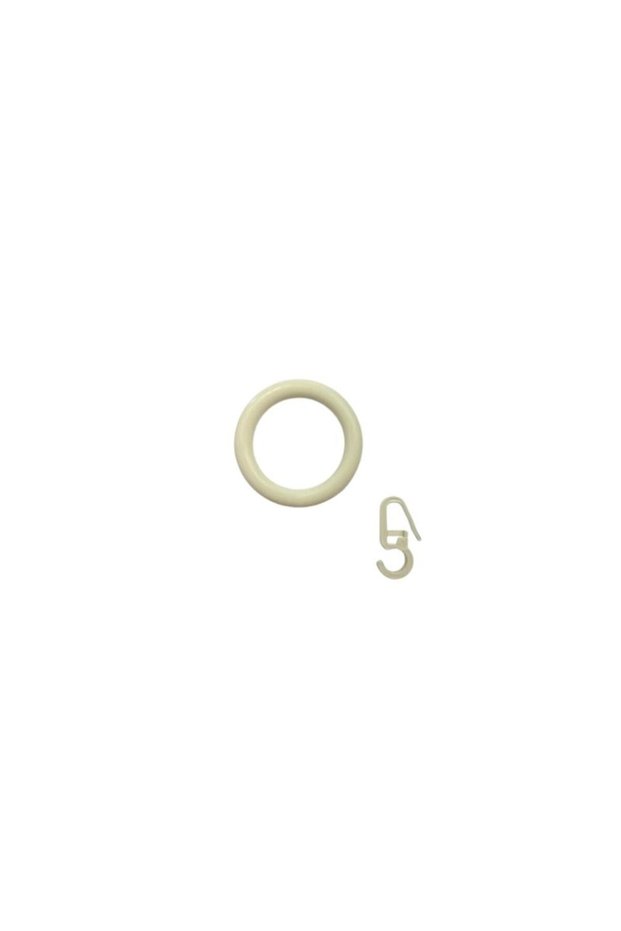 Rustic Curtain Ring&Clip 10Pcs.
