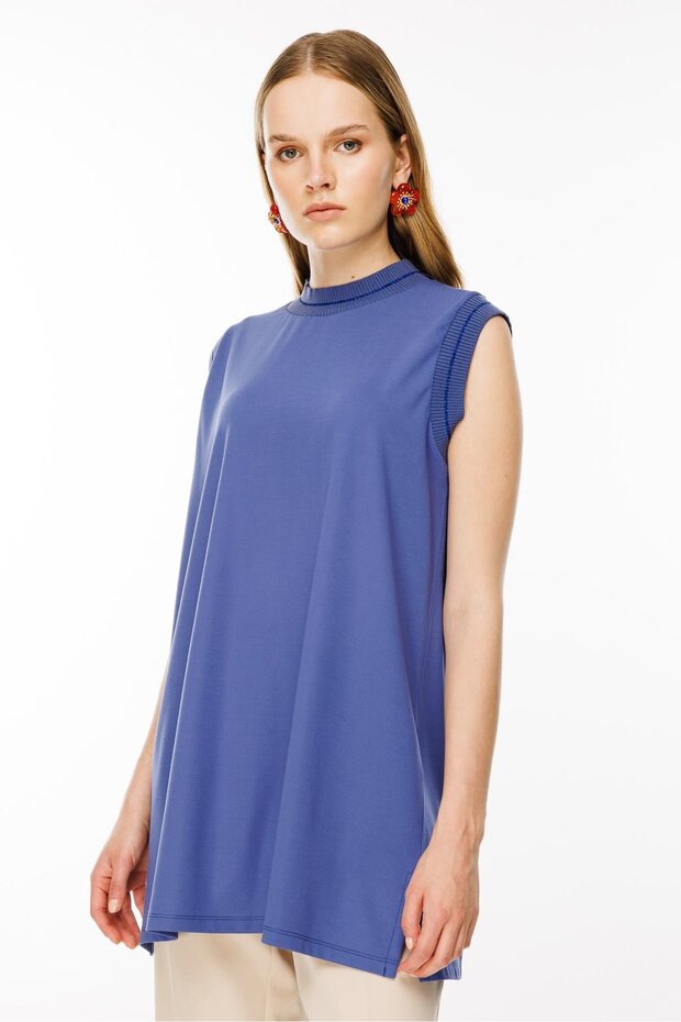 Kolsuz Tunik Mavi - 7