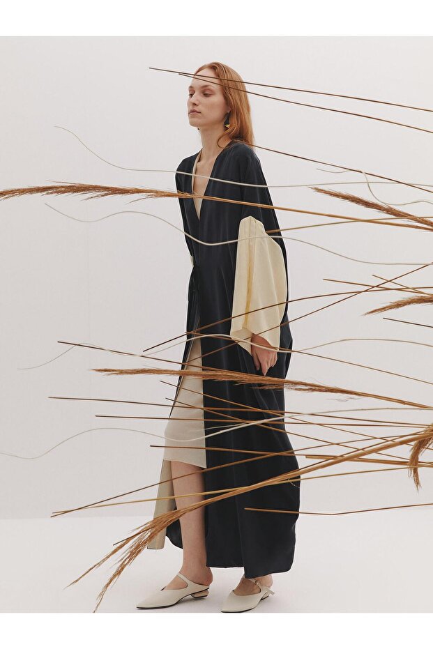 Double Colored Abaya - 7