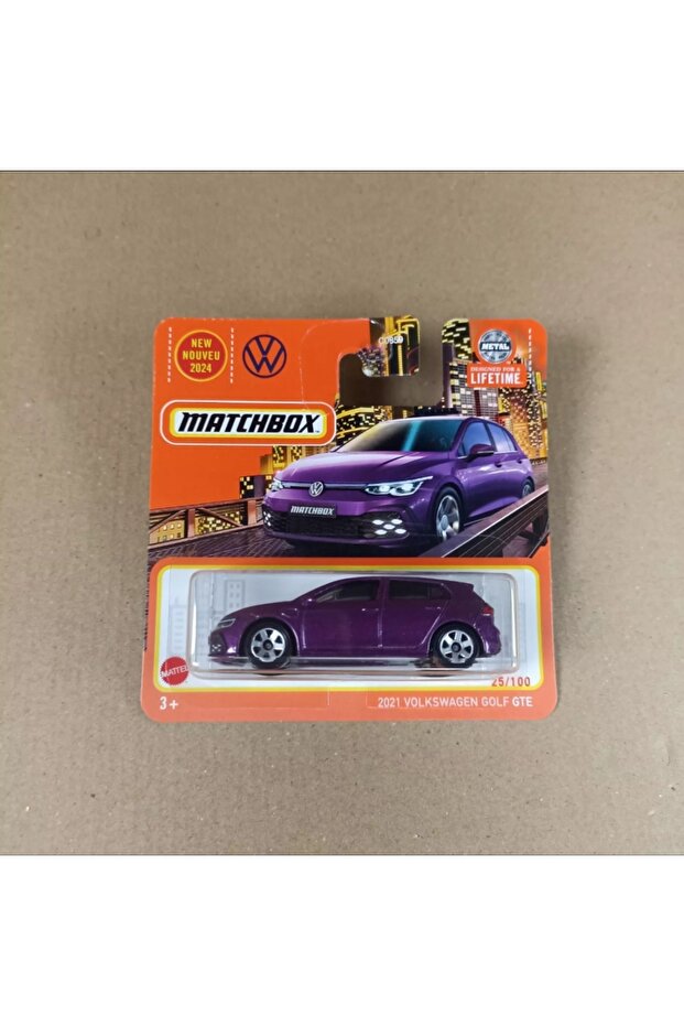Matchbox 2021 1/64 Volkswagen Golf Gte Purple Toy Car Collection Model