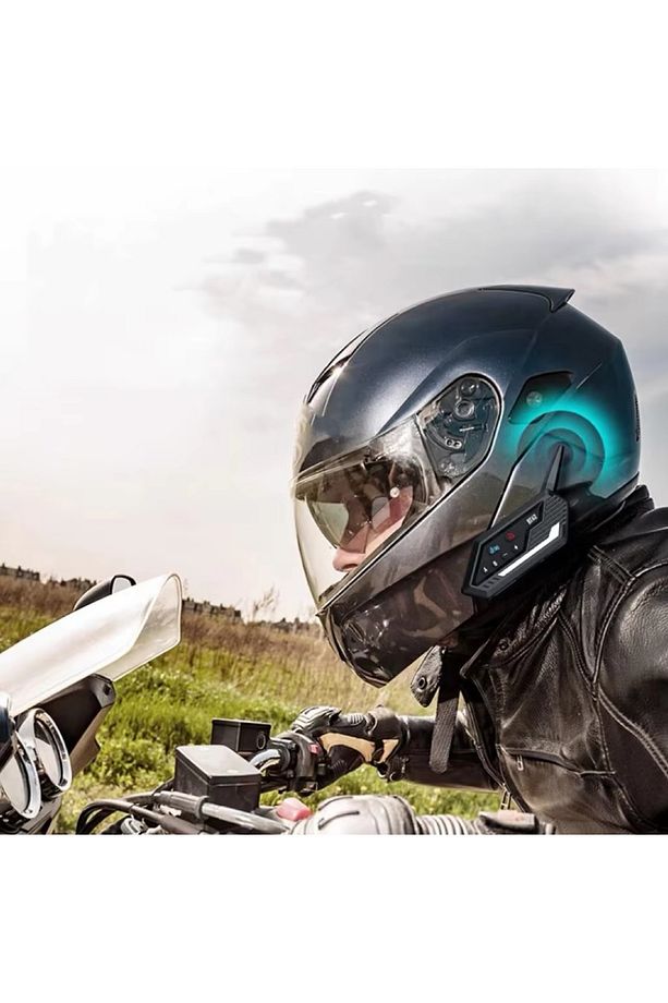 İNTERCOM TWS VERSİYON ÇİFT KULAKLIK EŞLEŞME 2 KASK ARASINDA BAĞLANTI MOTORSİKLET BLUETOOTH KULAKLIK - 8