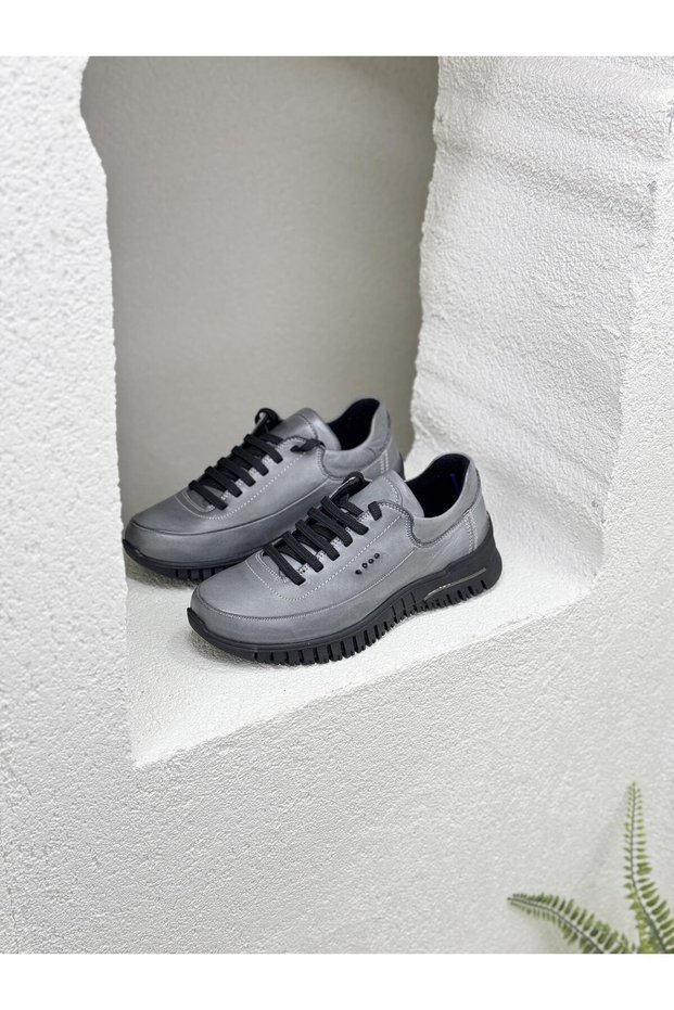 D24Ka-3095 Genuine Leather Orthopedic Sneaker Sport Shoes