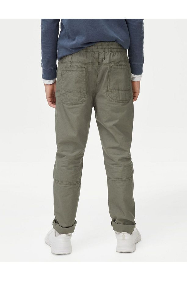 Saf Pamuklu Regular Fit Pantolon (6-16 Yaş) - 4