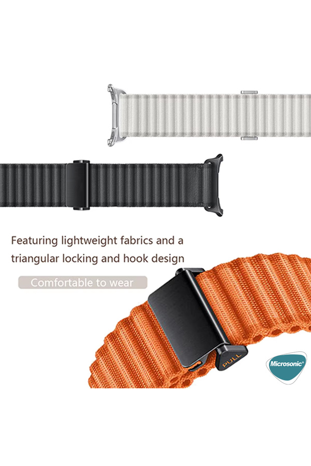 Samsung Galaxy Watch Ultra Kordon Alpine Loop Siyah - 5