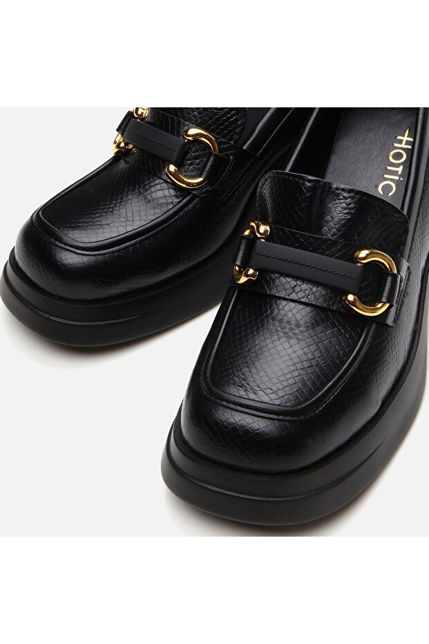 Czarne damskie mokasyny - 3