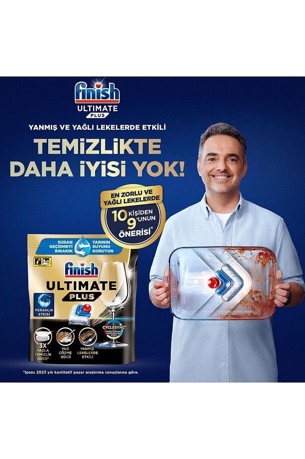 Ultimate Plus Hepsi Bir Arada Bulaşık Makinesi Deterjanı Tablet 60 Adet +Temizlik Ve Bakım Seti - 7