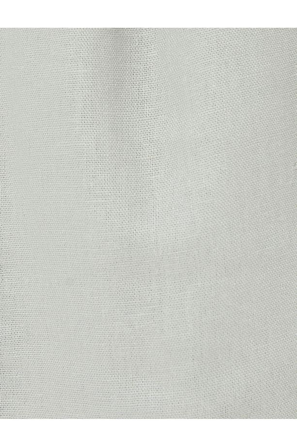 Oversize Şort Keten Bermuda Beli Bağcıklı Cep Detaylı - 6