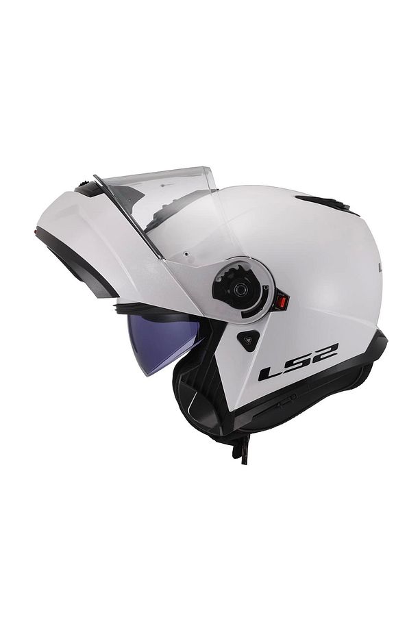 Strobe 2 Çene Açılır Beyaz Kask - 1