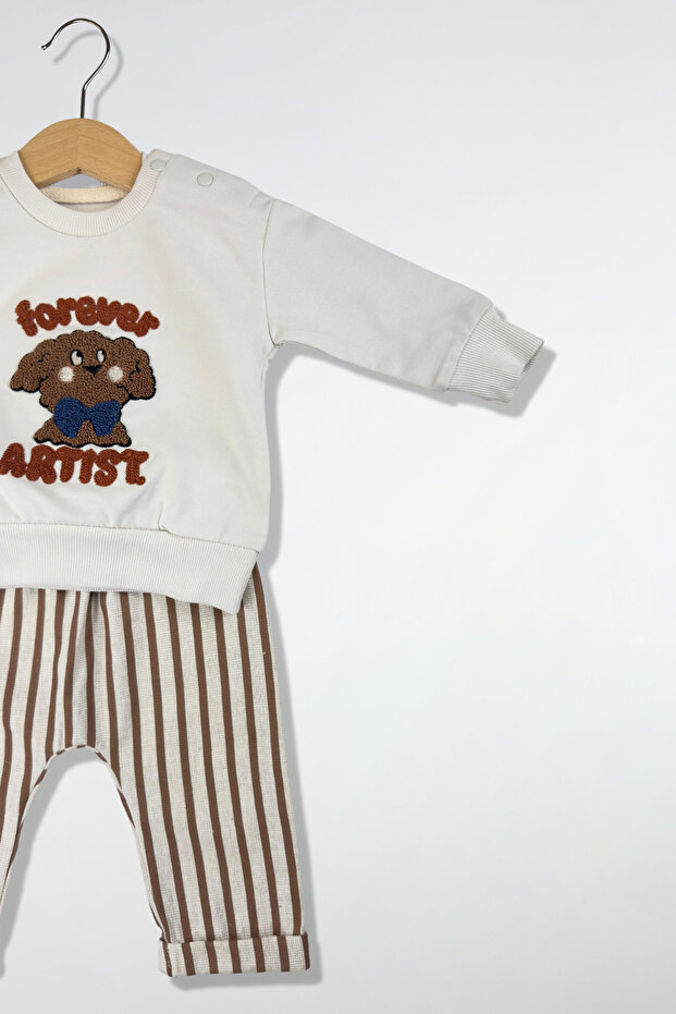 بدلة رجالية مزدوجة بنمط كلب - 4