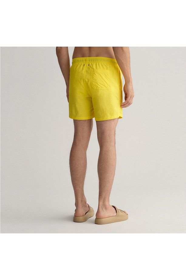 Erkek Sarı Classic Fit Mayo Şort - 2