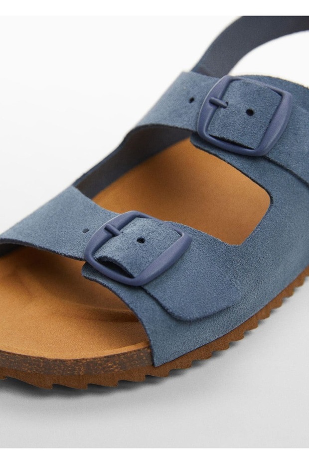 Tokalı deri sandalet - 3