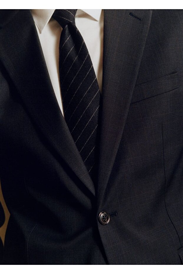 Comfort Strech kumaş dar kesim blazer ceket - 7