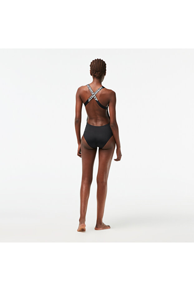 Kadın Baskılı Siyah Mayo - 3