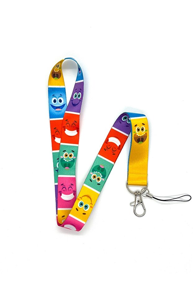 Smile Themed Neck Lanyard Card Strap