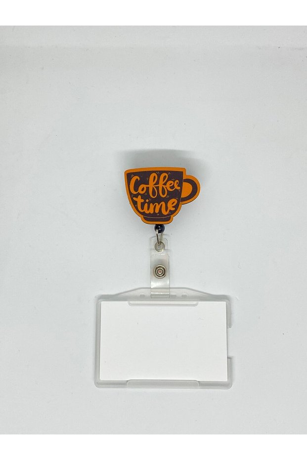 Coffee Time Themed Yoyo Card Holder Yoyo Badge Holder