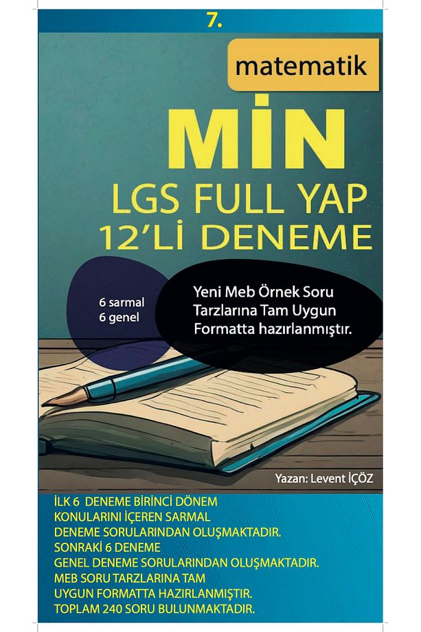 Lgs Matematik Seti - Tüm Matematik Seti-12 Kitap -net Artıran Set - 6
