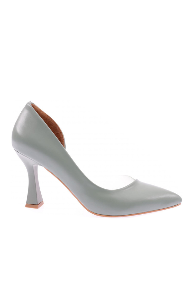 0653-22Y Women's Pointed Toe, Low-Cut, Transparent, Long-Heeled Shoes